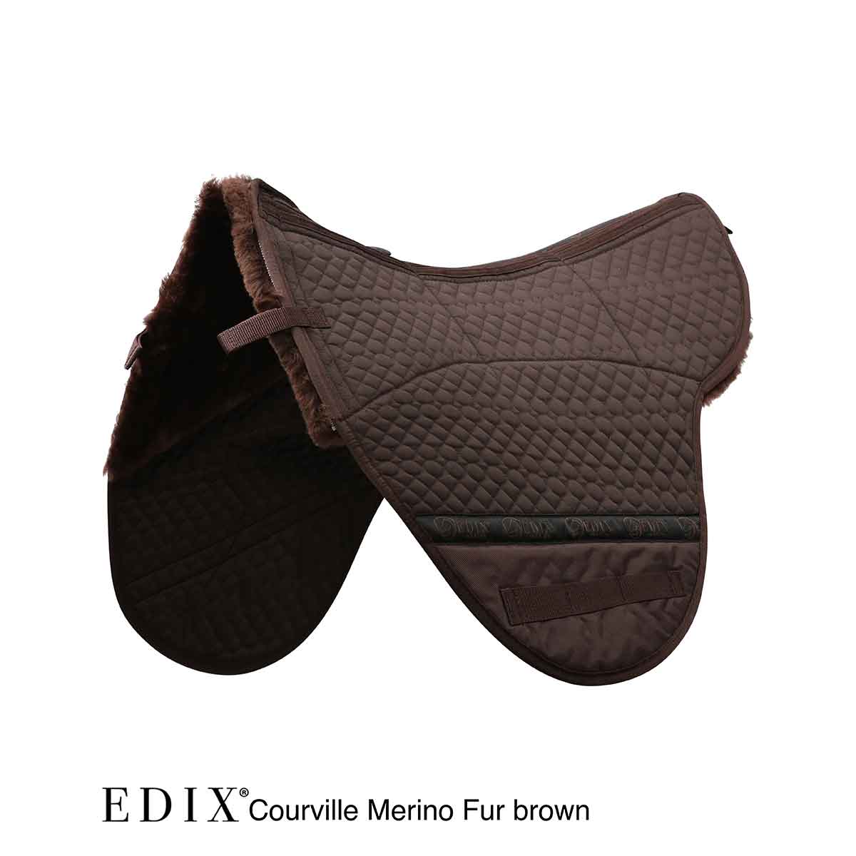 EDIX® saddle pad Premium Courville, genuine Merino wool (incl. 8 inserts), several color choices - 5