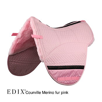 EDIX® sadelunderlag Premium Courville, äkta Merinoull (inkl. 8 st ilägg), flera färgval