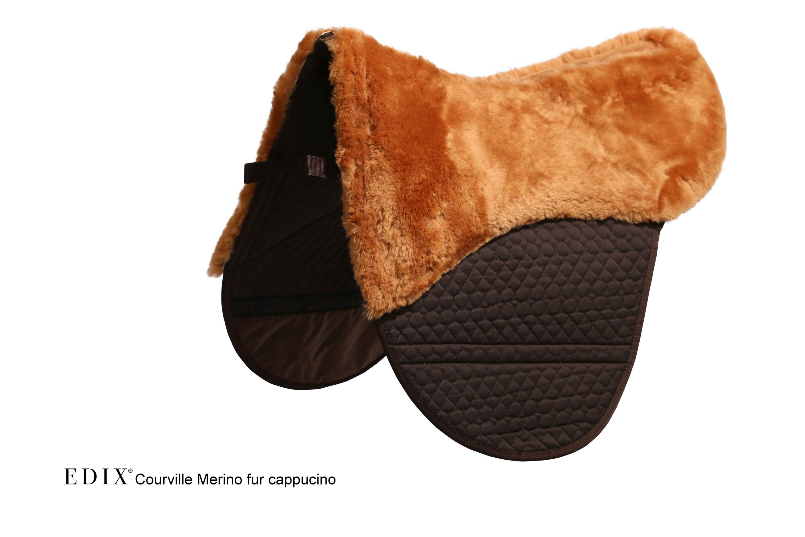 EDIX® saddle pad Premium Courville, genuine Merino wool (incl. 8 inserts), several color choices - 14