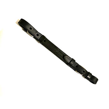 Curbstrap / kinnrem DeLuxe (extra bred), svart