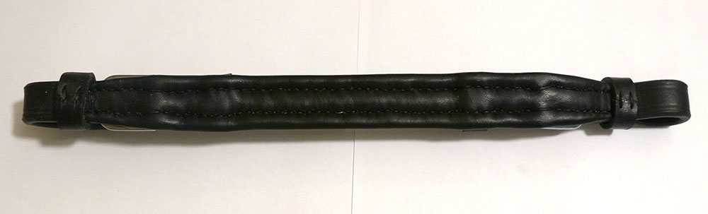 Curbstrap in leather 'DeLuxe' (extra wide), black - 3