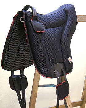 Pioneer® Ride pad / barebacksaddle (AirMesh) pony - BLACK