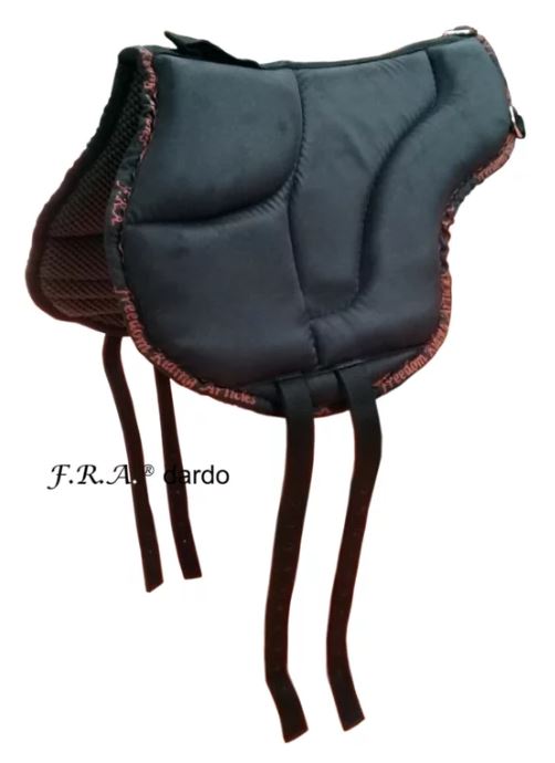 F.R.A® Dardo bareback saddle / ride pad, shetland, black