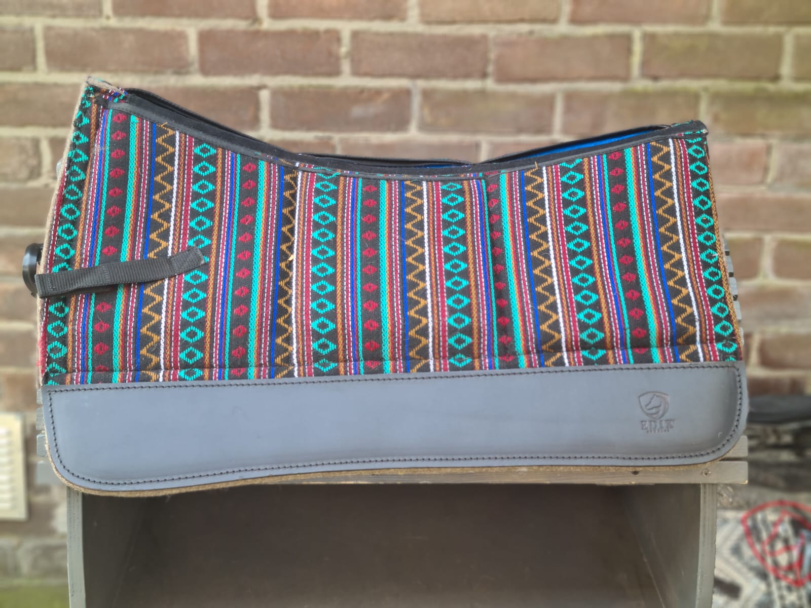 EDIX® Western pad woolfelt (incl. 8 inserts), Teal Aztec
