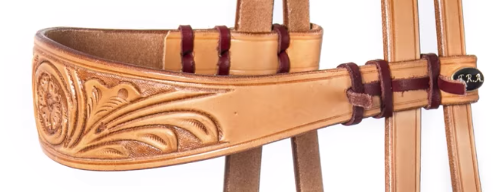 Sidepull with reins - F.R.A® 'Diego', natural - 3