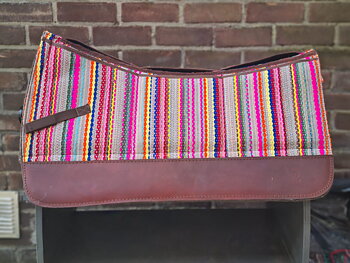 EDIX® Westernpad filtad merinoull (inkl. 8 st ilägg), Multicolor