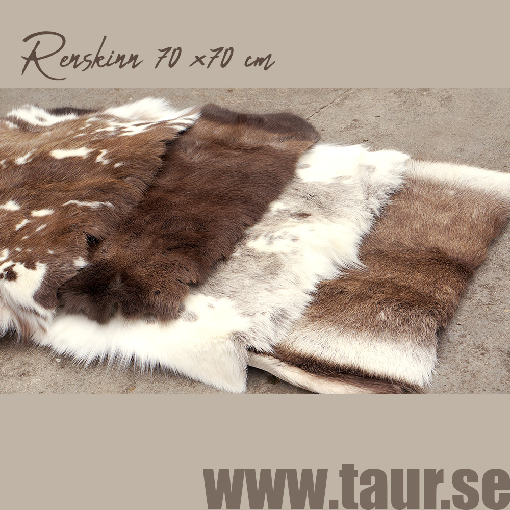 Renskinn, sadelunderlägg, färdigskuren 70 x70 cm - 3