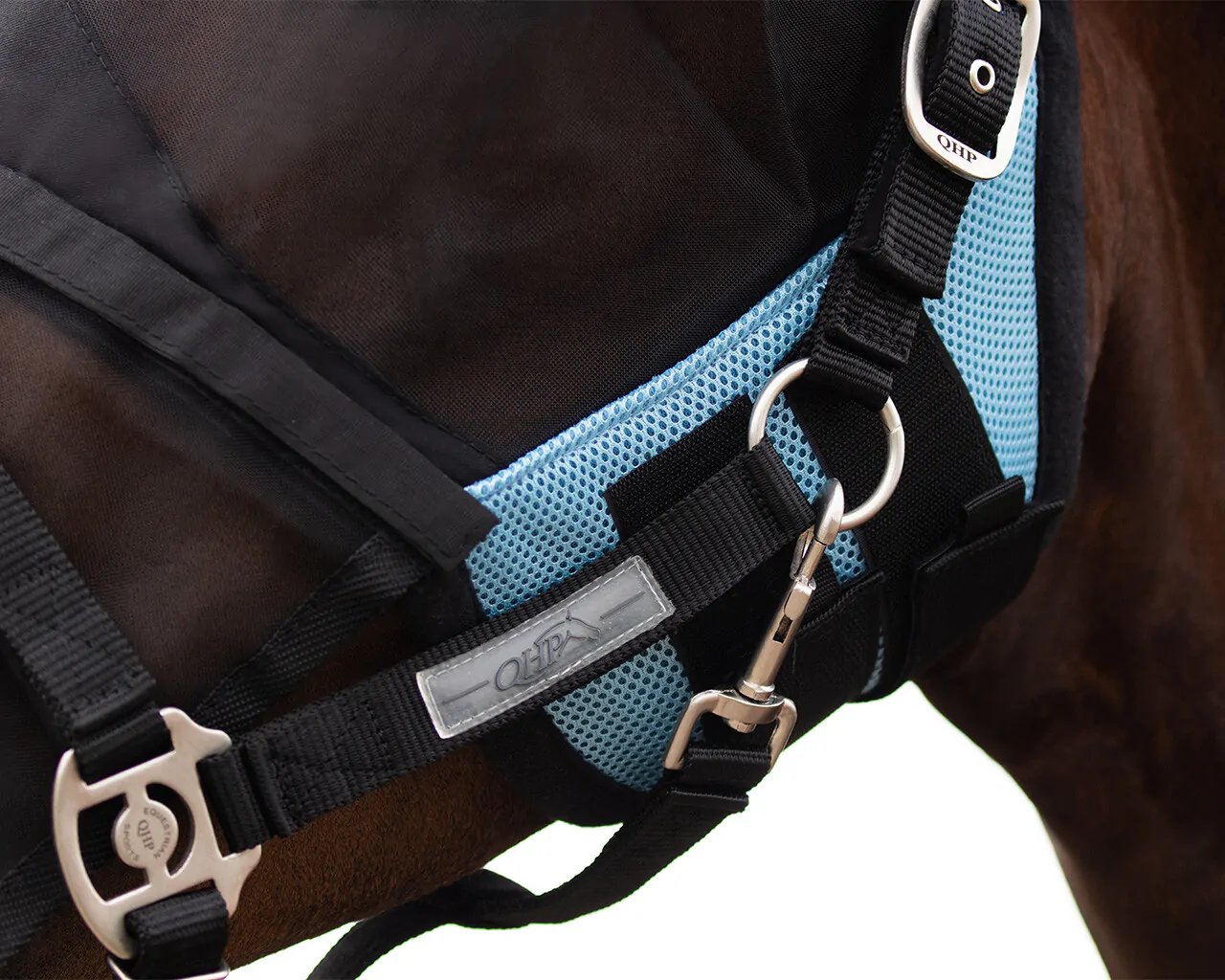 Fly mask QHP with removable nose guard, pink - 5