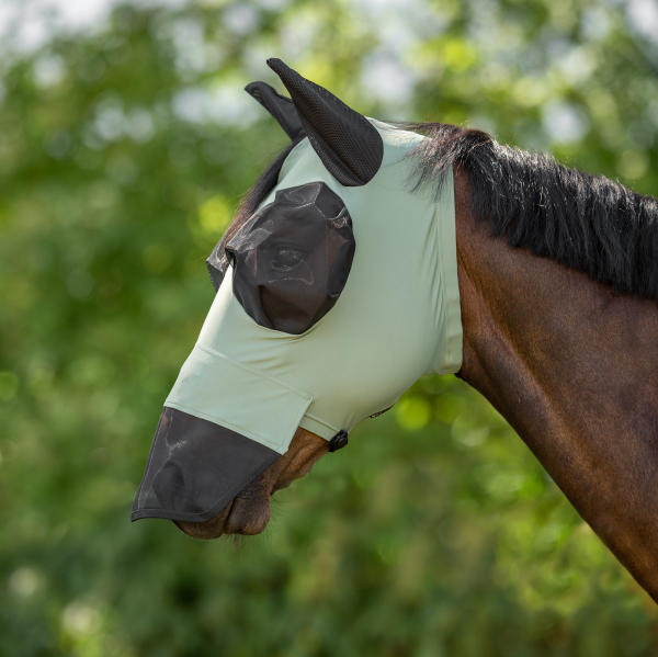 Fly  mask multi (also for riding!) Busse Reitsport Twin Fit Flexi PLUS, olive