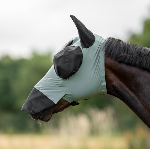 Fly  mask multi (also for riding!) Busse Reitsport Twin Fit Flexi PLUS, olive - 3