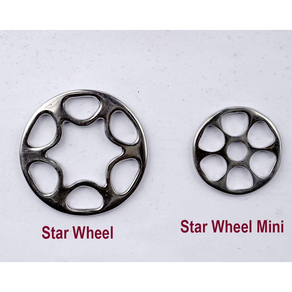 Hackamore shanks Star Wheel EDIX© Mini (shettis & pony), 60 mm, black - 2