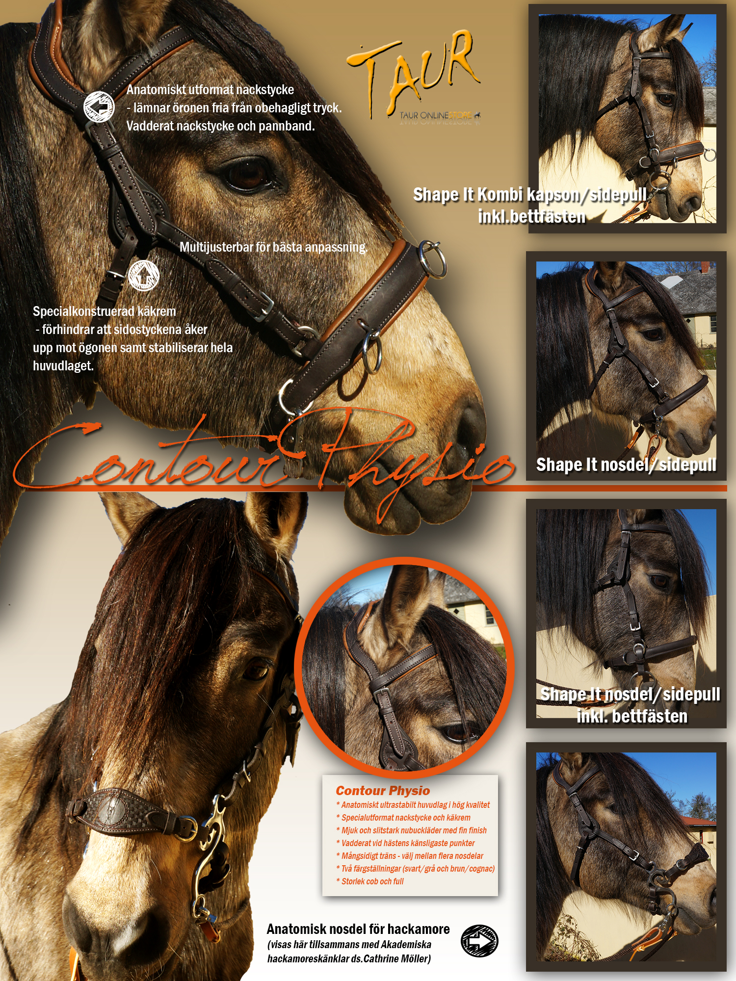 Headstall (anatomical) Barefoot® Contour Physio - 5