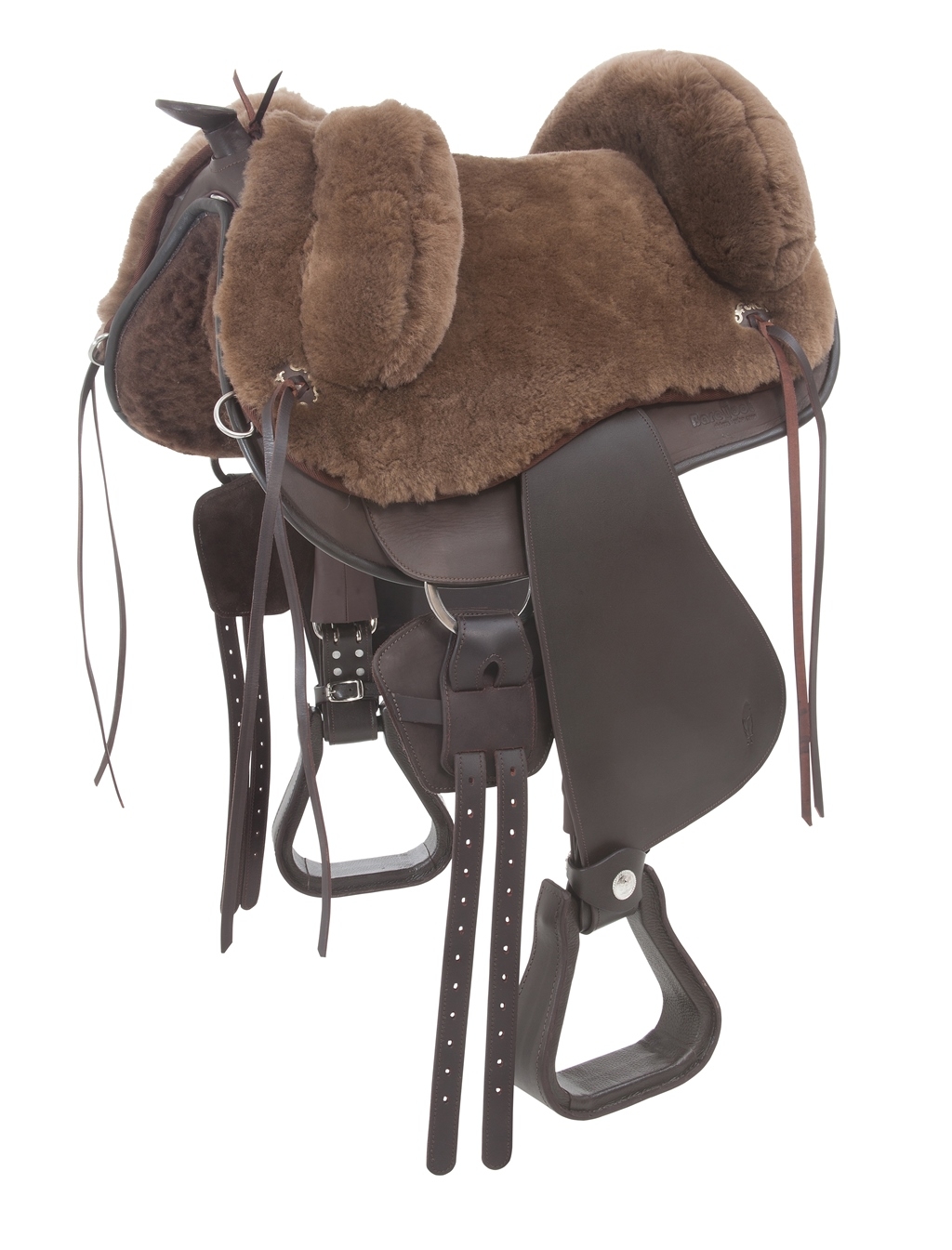 Barefoot® Lazy Mountain med fårskinnssits, brun - 5
