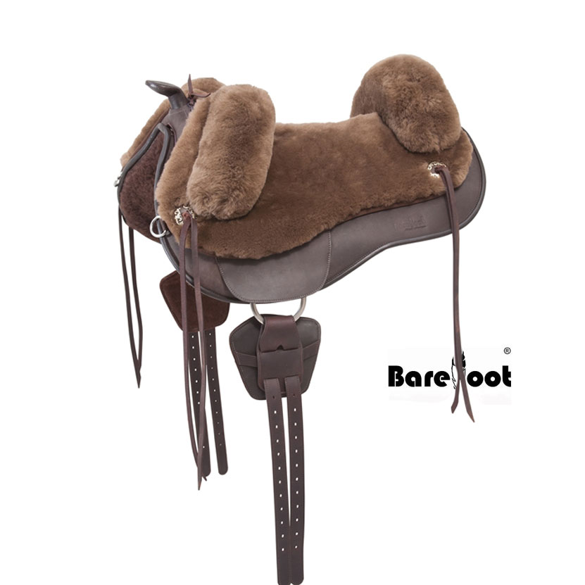 Barefoot® Lazy Mountain med fårskinnssits, brun - 2