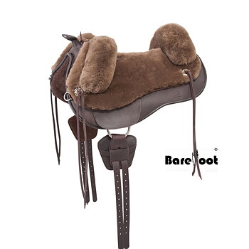 Barefoot® Lazy Mountain med fårskinnssits, brun