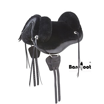 Barefoot® Happy Valley med fårskinnssits, svart