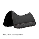 EDIX® Westernpad Premium, äkta Merinoull (inkl. 8 st ilägg), svart