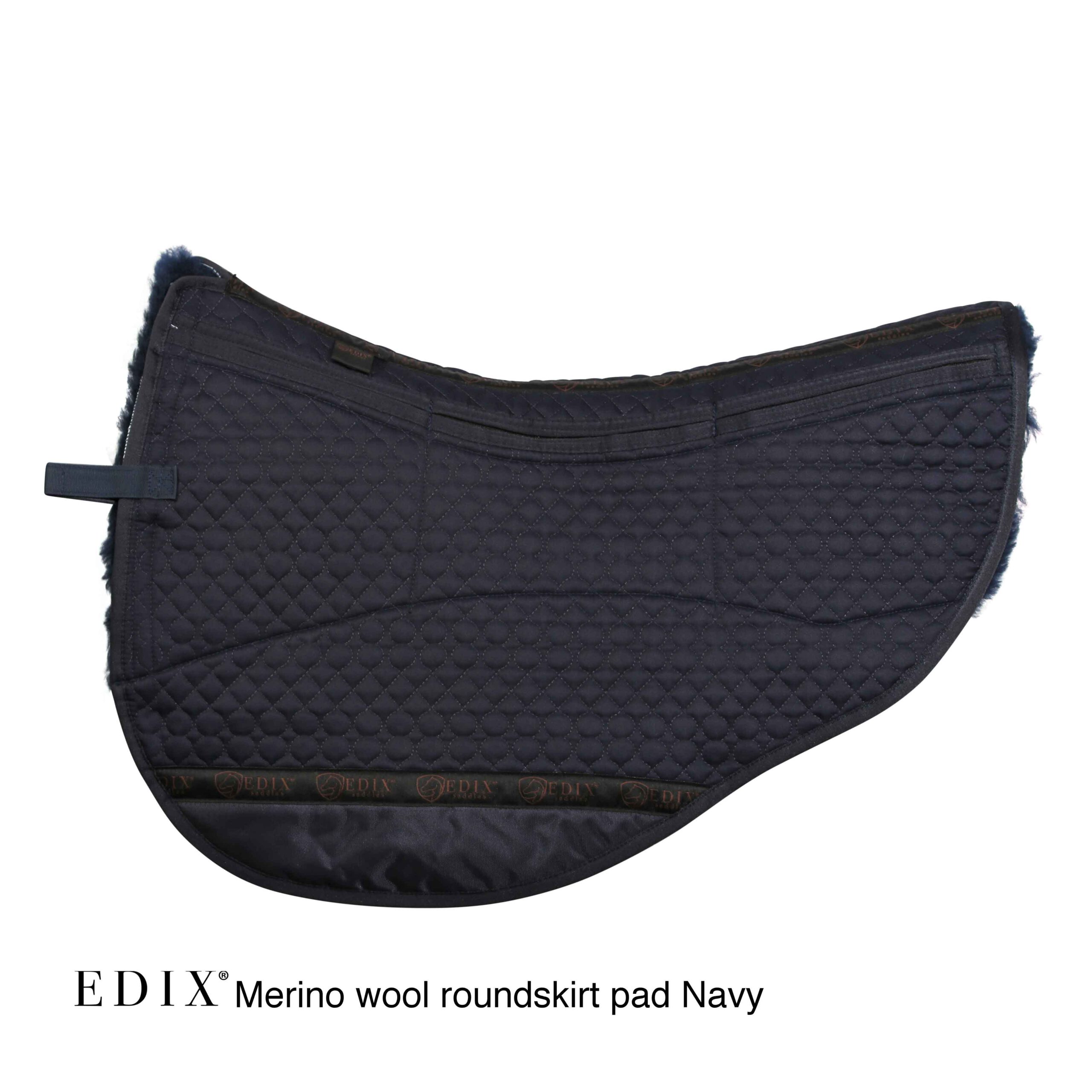 EDIX® Westernpad RoundSkirt Premium, genuine Merino wool (incl. 8 inserts), navy blue - 2