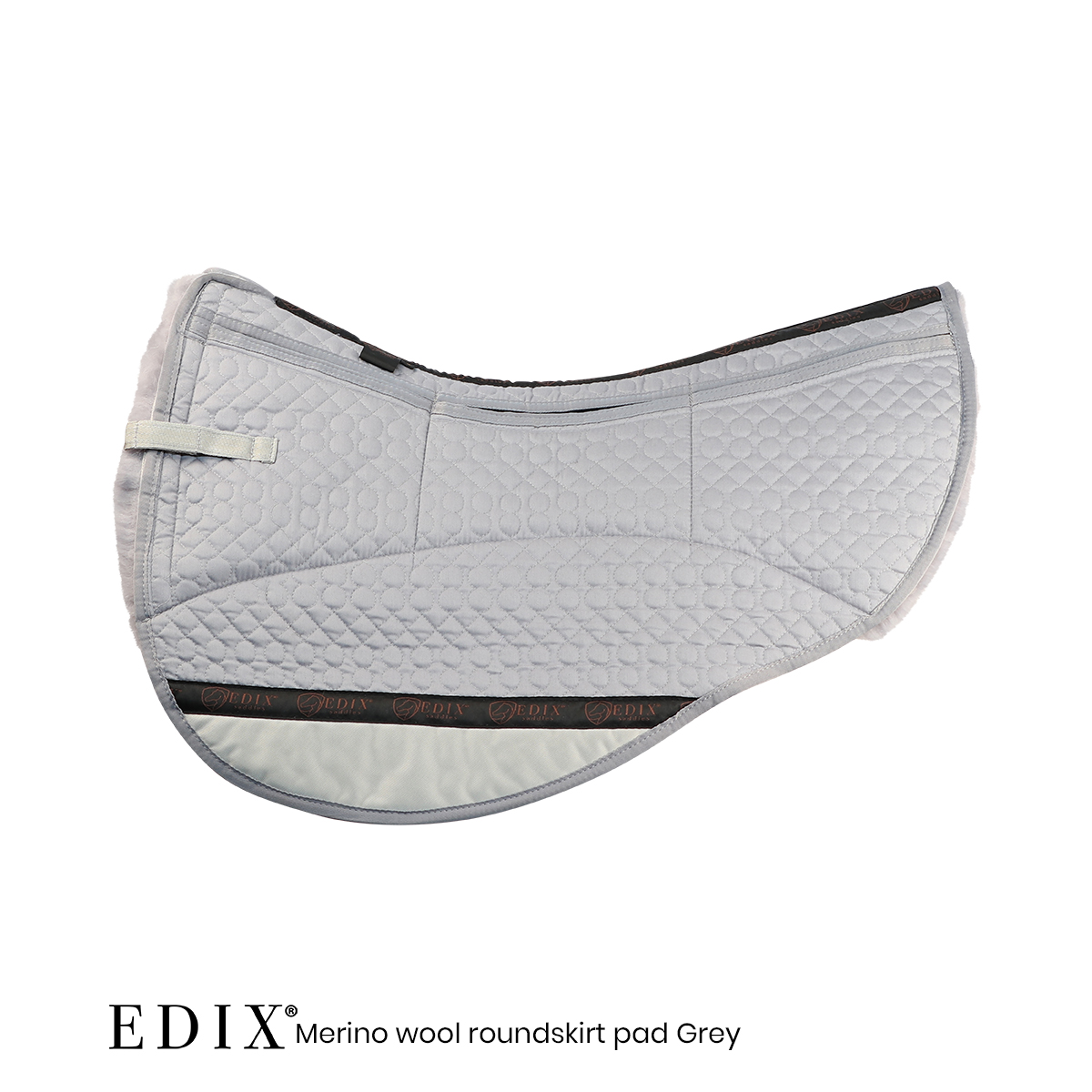 EDIX® Westernpad RoundSkirt Premium, genuine Merino wool (incl. 8 inserts), gray - 2