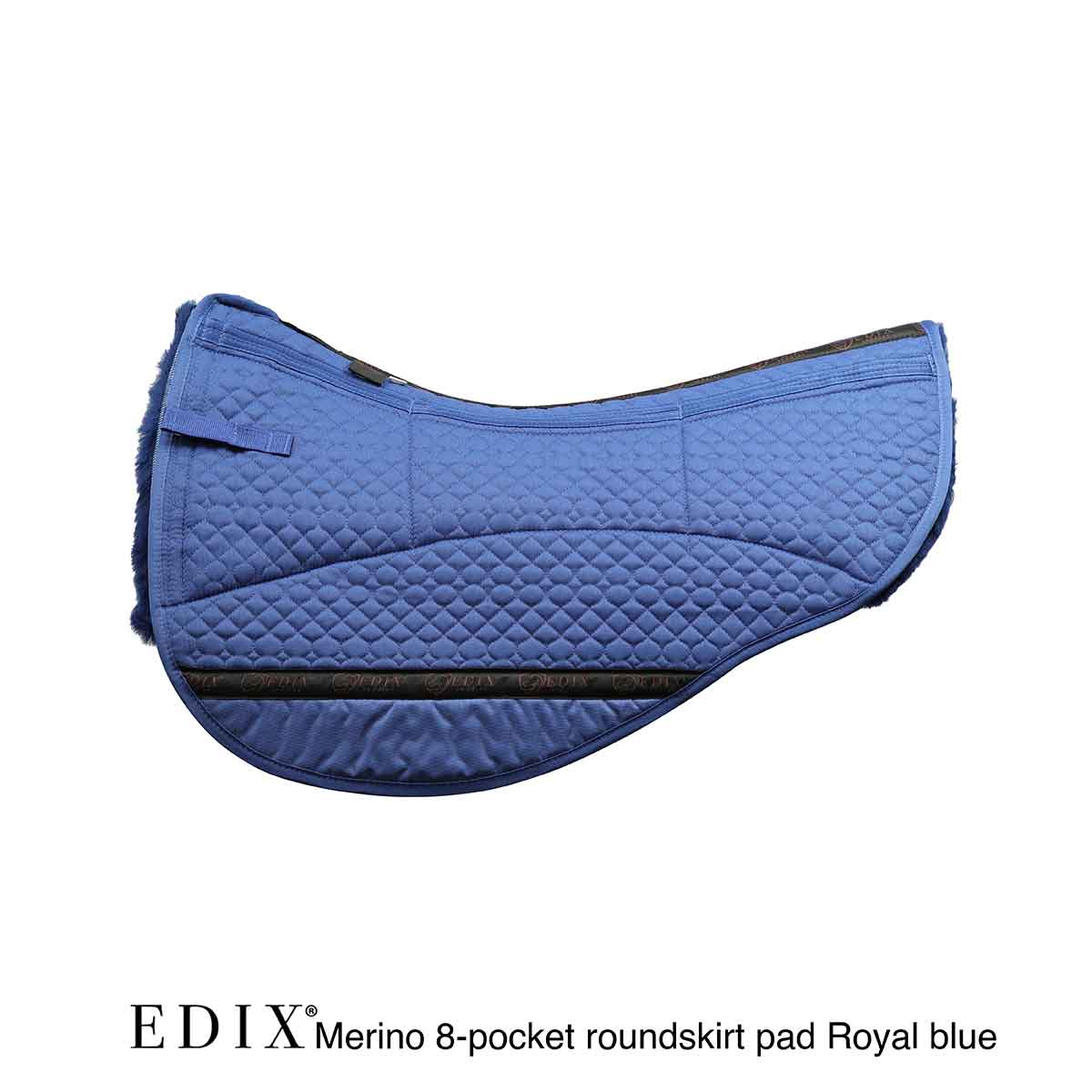 EDIX® Westernpad RoundSkirt Premium, genuine Merino wool (incl. 8 inserts), blue - 2
