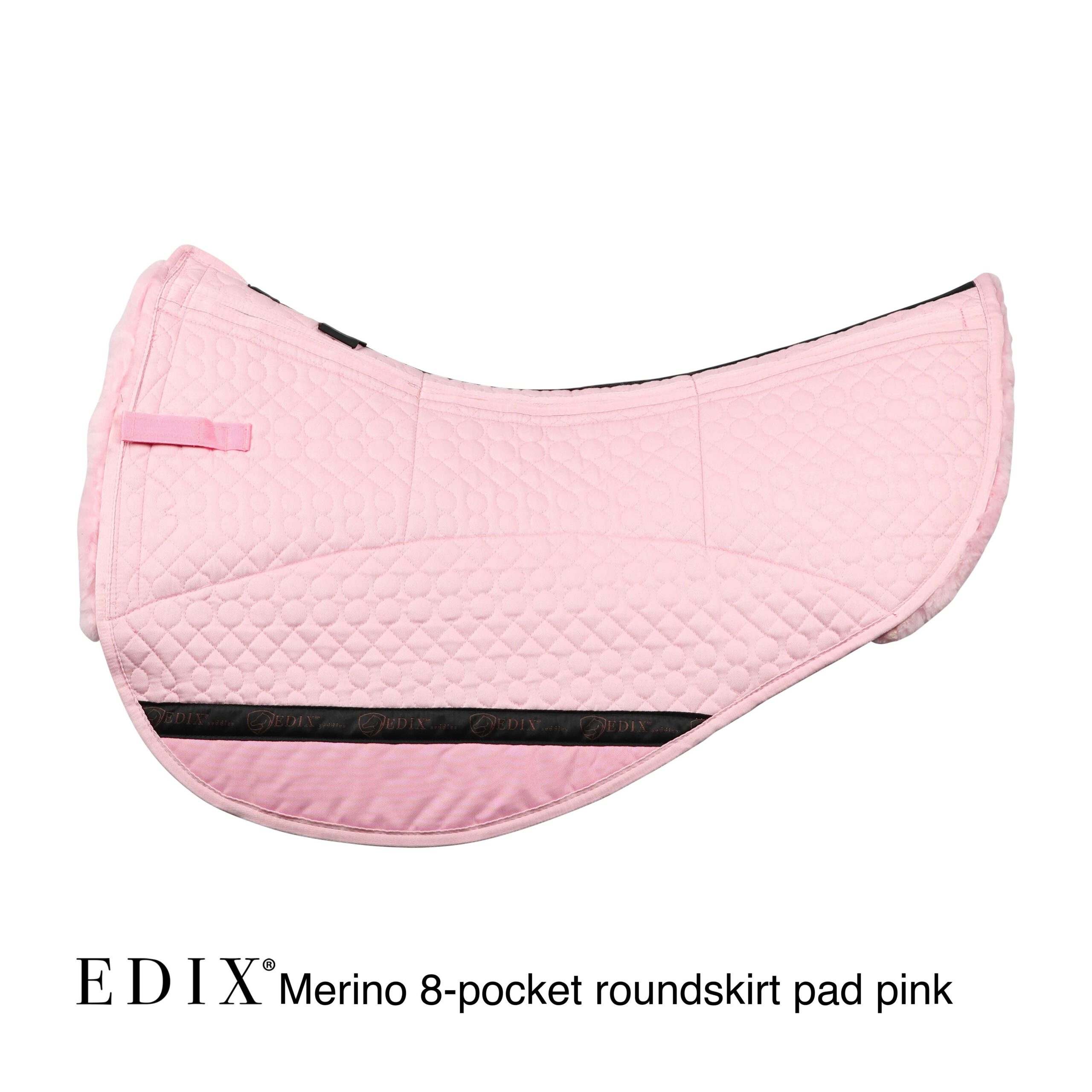 EDIX® Westernpad RoundSkirt Premium, genuine Merino wool (incl. 8 inserts), pink - 2