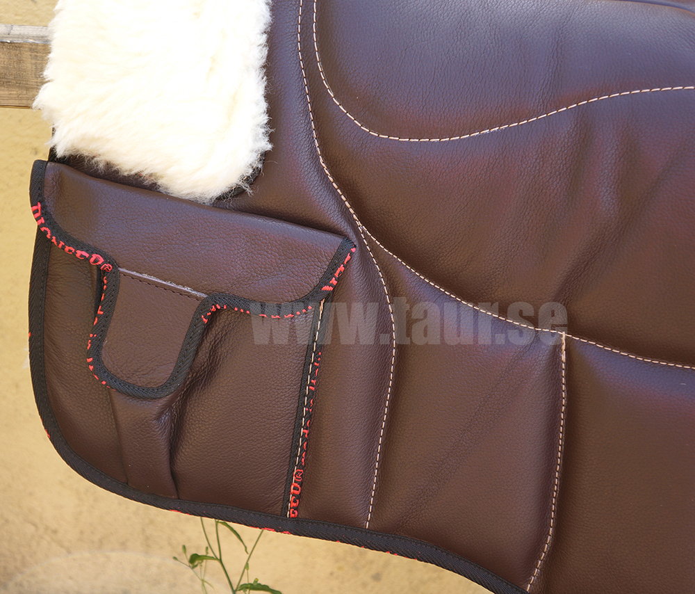 Pioneer® Ridpad Barbacka OUTBACK (Läder & merinoull), svart - 8