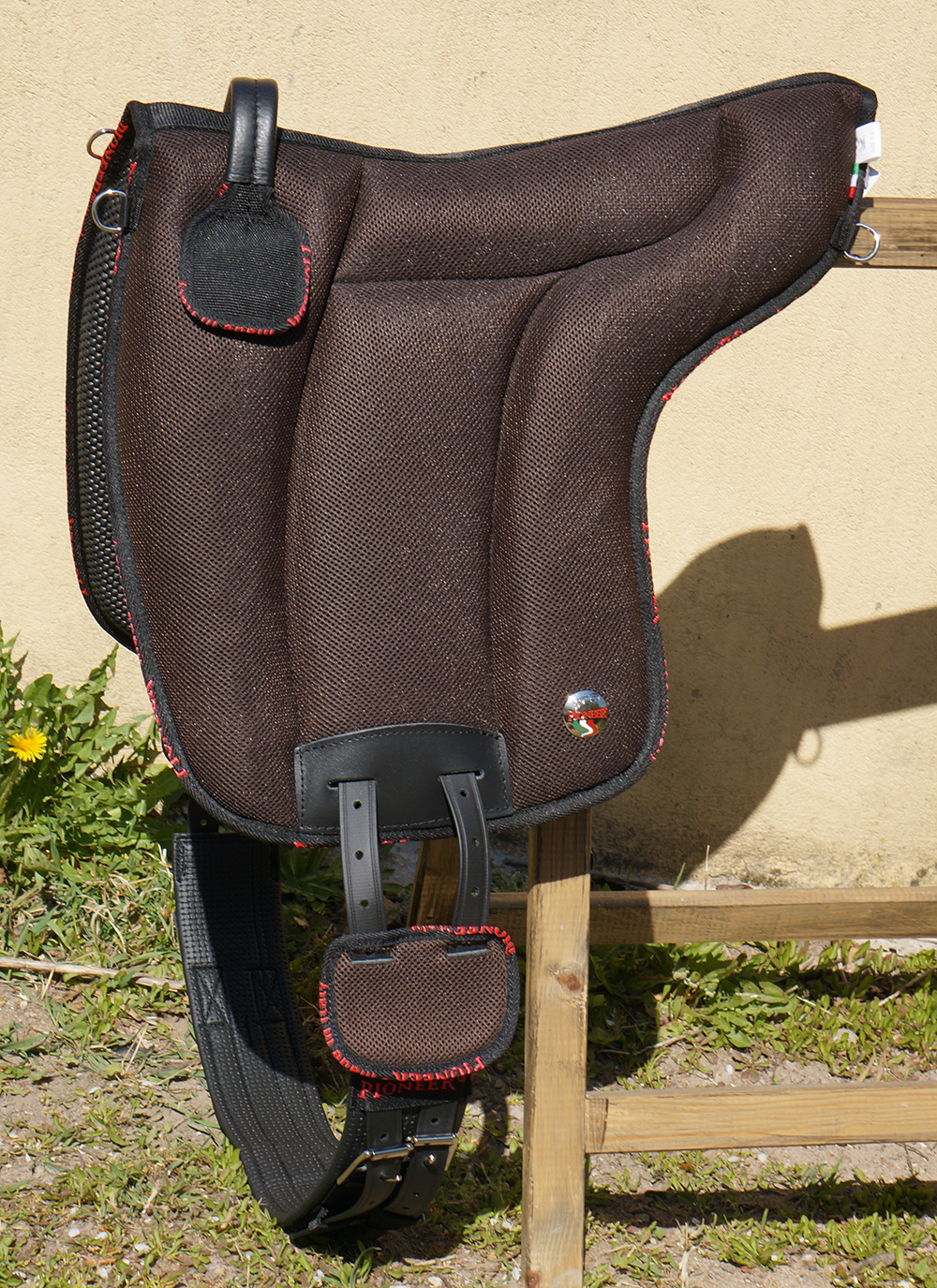 Pioneer® Ride pad / Barebackpad (AirMesh) full, brown - 7