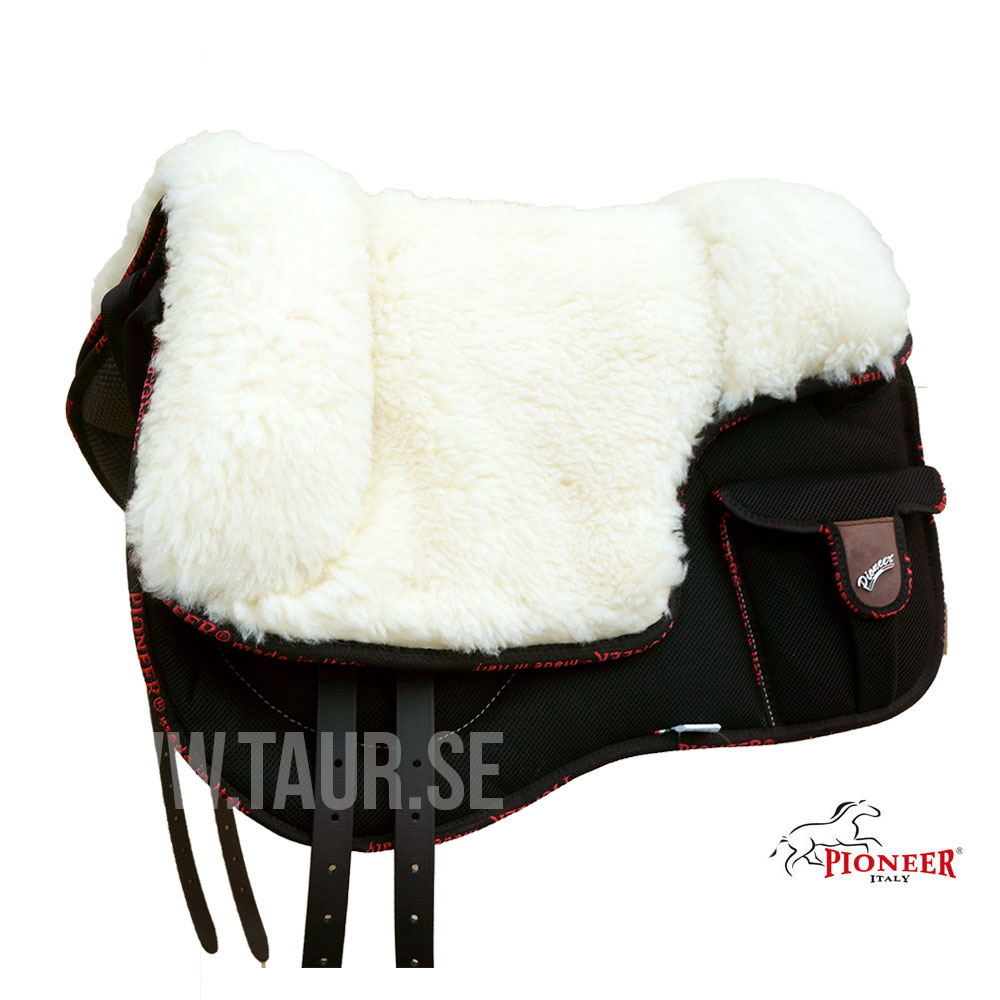 Pioneer® Ridpad Barbacka OUTBACK (AirMesh & merinoull), svart - 3