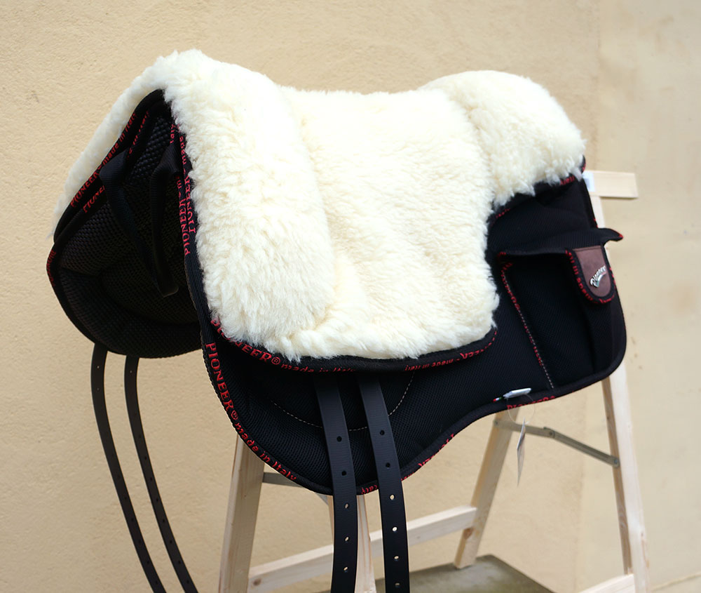 Pioneer® Ridpad Barbacka OUTBACK (AirMesh & merinoull), svart - 4