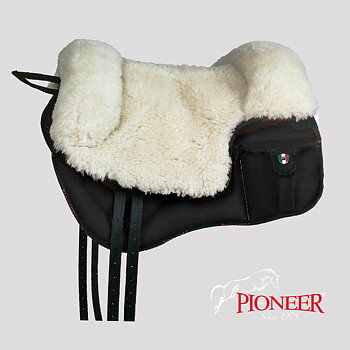 Pioneer® Ridpad Barbacka OUTBACK (AirMesh & merinoull), svart