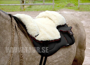 Pioneer® Ridpad Barbacka OUTBACK (AirMesh & merinoull), svart