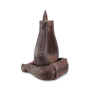 Barefoot® Western stirrups 'Visalia' in leather, brown