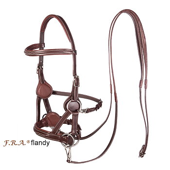 F.R.A® Flandy Sidepull inkl. tyglar, havanna