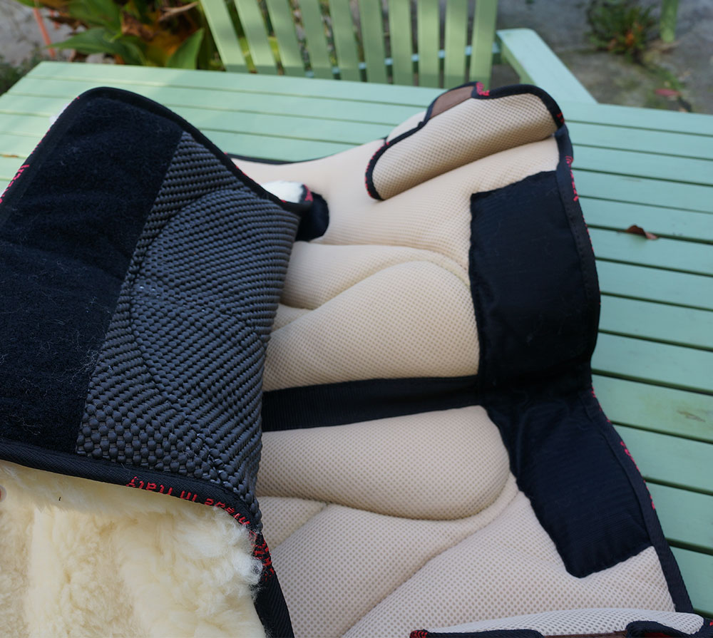 Pioneer® Ride pad / Barebackpad OUTBACK (AirMesh and merino wool), beige - 10