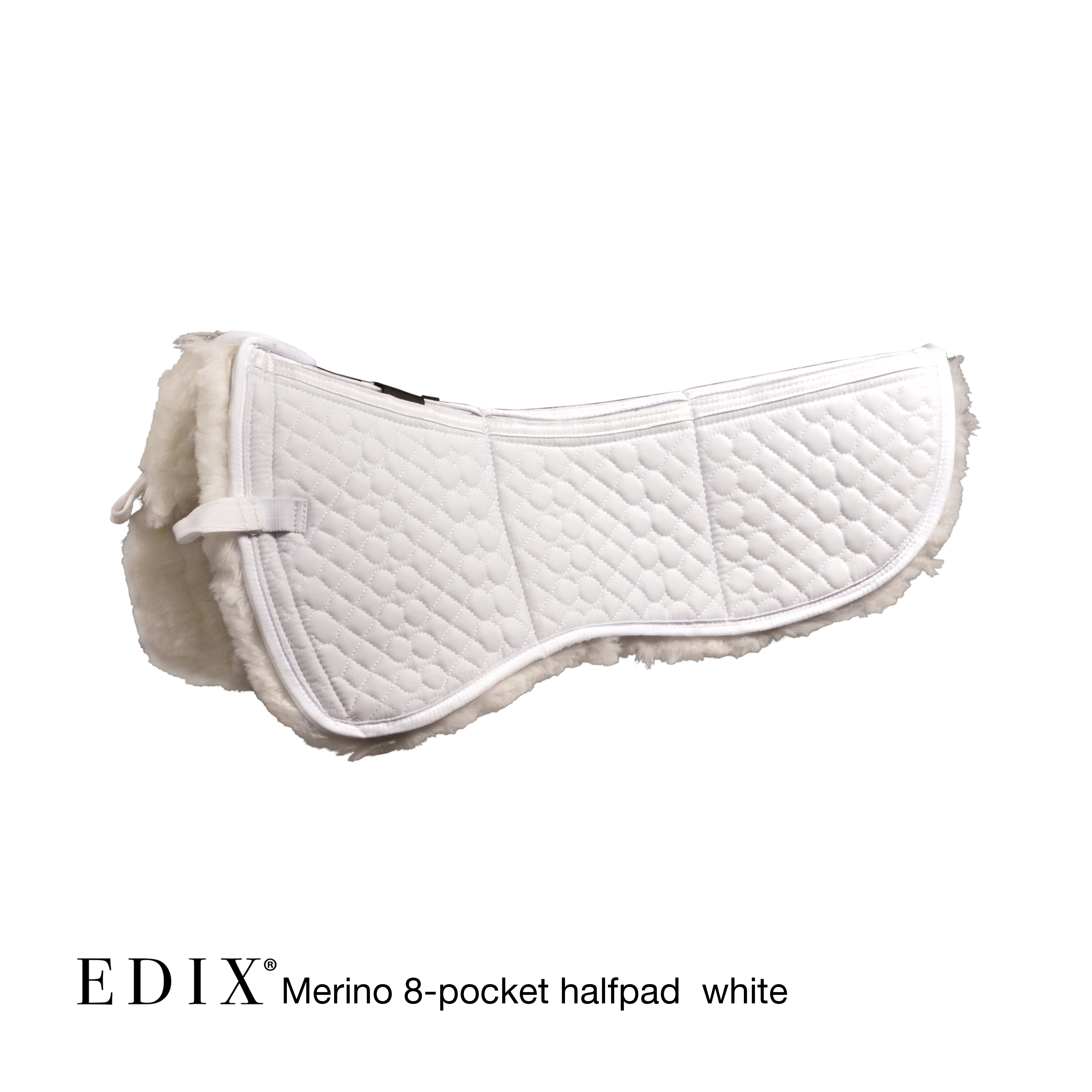 EDIX® Halfpad / Correction pad, genuine Merino wool incl. pad, white