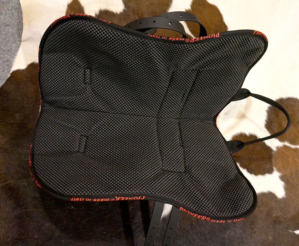 Pioneer® Ride pad / Barebackpad Slim (AirMesh and merino wool), black - 8