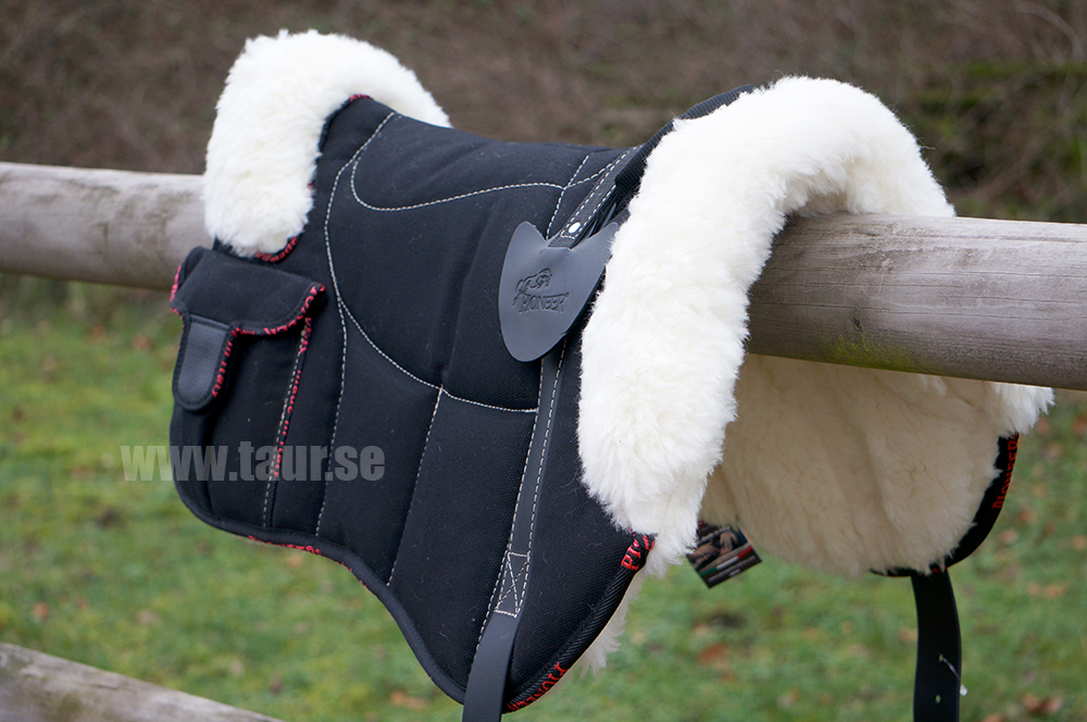 Pioneer® Ridpad Barbacka i bomullscanvas & ull, svart - 5