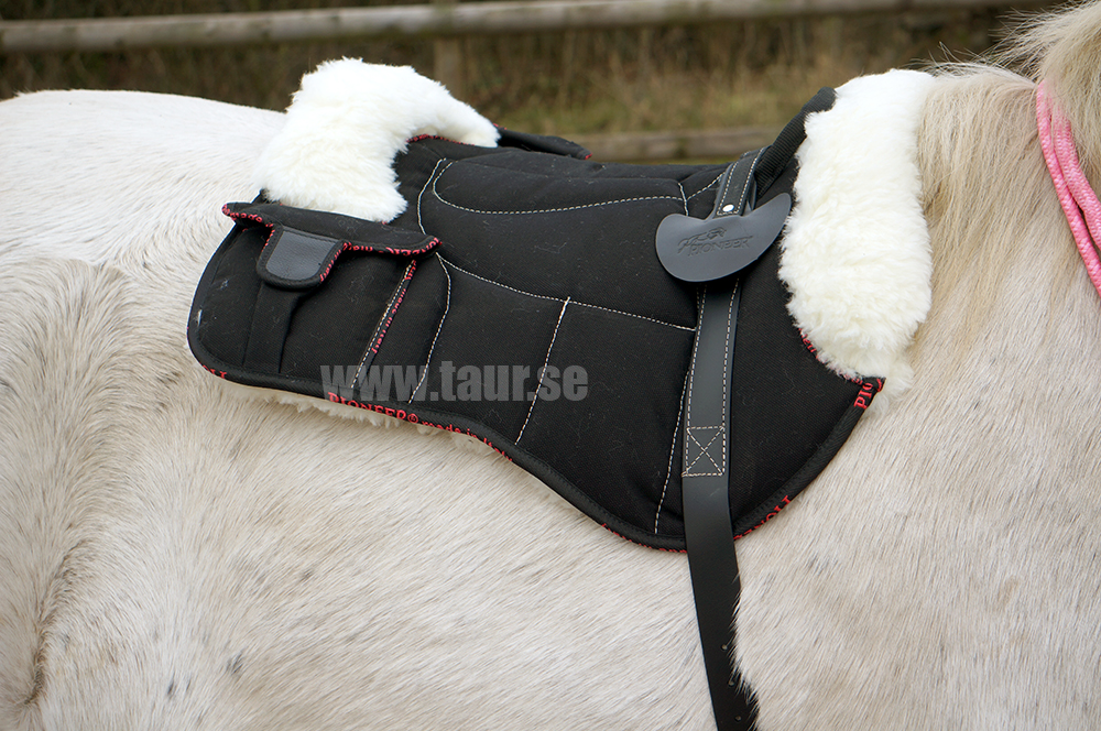 Pioneer® Ridpad Barbacka i bomullscanvas & ull, svart - 11