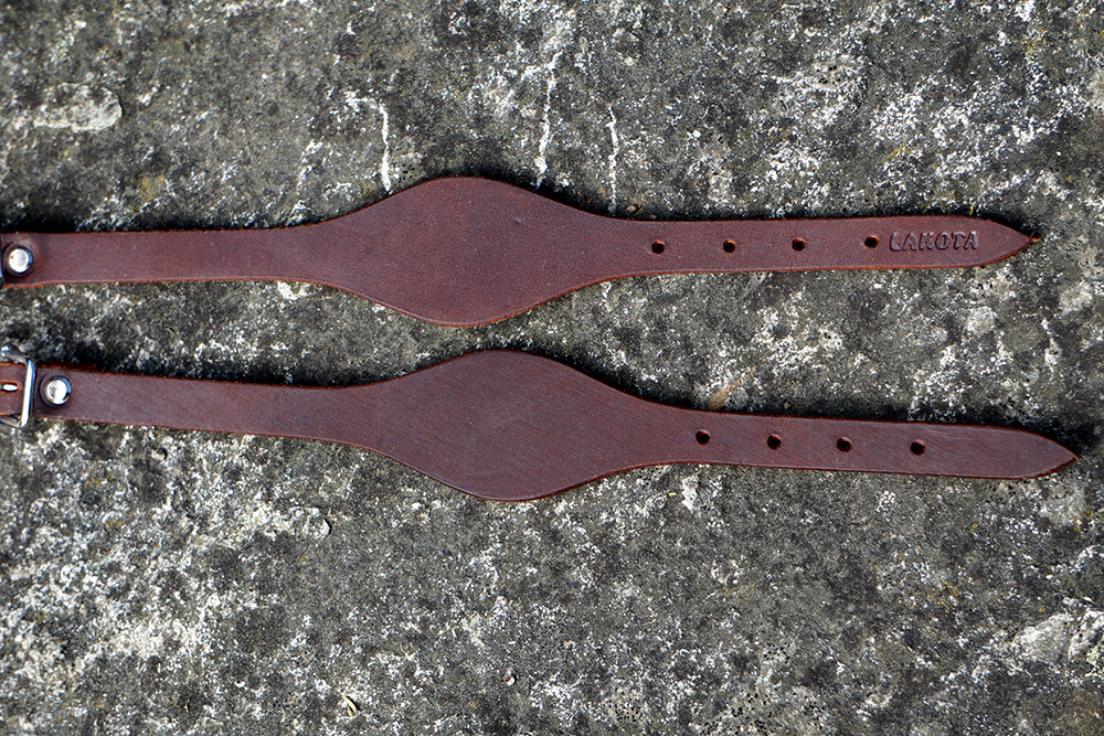 Hobble Straps Lakota for western fenders, brown - 2