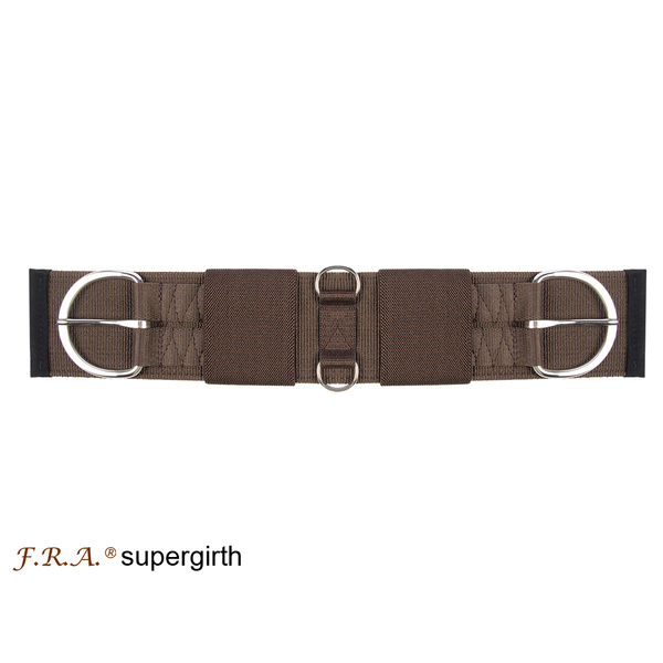 F.R.A® Supergirth Western girth 100% Stretch, brown, 110 cm