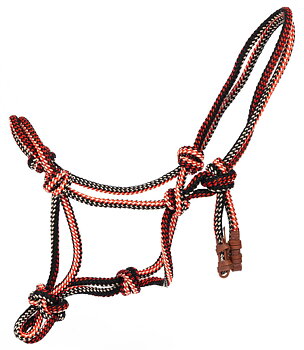 Rope halter Globus Basic black/red (pony up to X-Full)