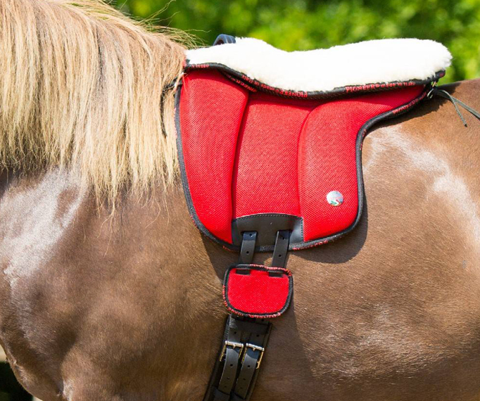 Pioneer® Ride pad / Barebackpad SPECIAL (AirMesh and merino wool), brown - 8