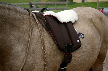 Pioneer® Ride pad / Barebackpad SPECIAL (AirMesh and merino wool), black