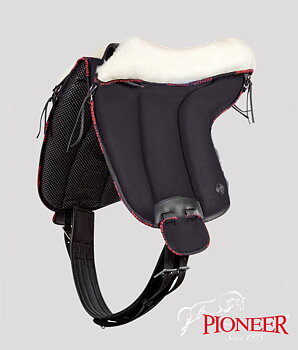 Pioneer® Ride pad / Barebackpad SPECIAL (AirMesh and merino wool), black