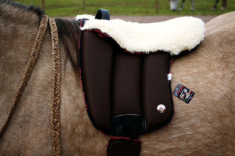 Pioneer® Ride pad / Barebackpad SPECIAL (AirMesh and merino wool), black - 7