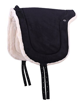 Barbacka / ridpad QHP, svart, ponny