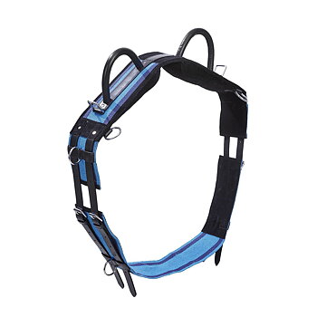 Barbackagjord /ridgjord /longergjord med dubbelt handtag, navy/blue