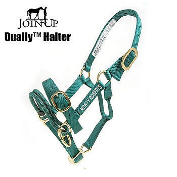 Monty Roberts träningsgrimma DUALLY™ - X-Small / Grön (Ponnies, unghästar mfl.)