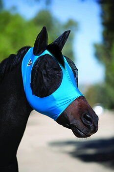Professional's Choice® Fly Mask / flughuva (med öron) Comfort-Fit™, Pacific Blue