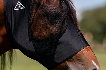 Professional's Choice® Fly Mask / flughuva (med öron) Comfort-Fit™, Orange